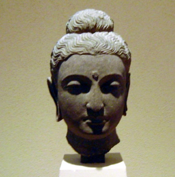 Đầu tượng Phật, nghệ thuật Gandhara tại Uttar Pradesh